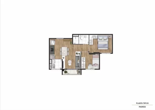Imagem GRAN KAZZAS BOTANIC - KAZZAS - Apartamento de 41m², ao lado Zoológico de São Paulo!