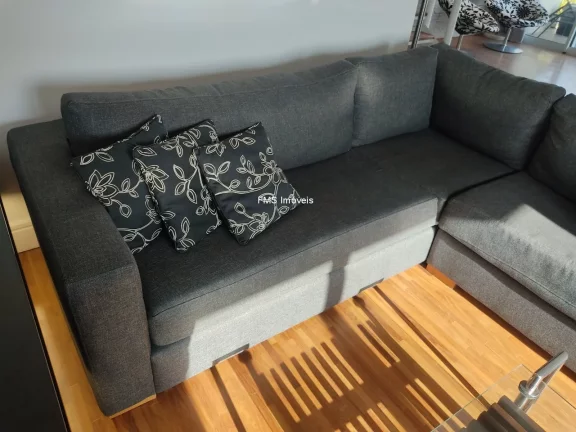 Imagem Apartamento para locação em Moema, 1 suíte, 1 banheiro, 2 vagas de garagem.