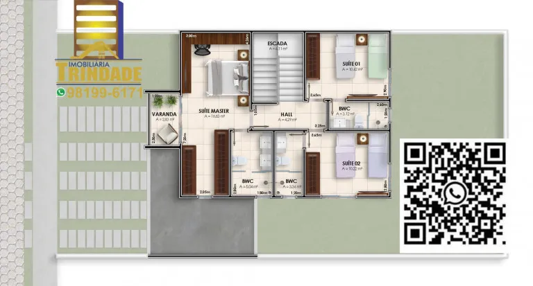 Imagem Casa de Condomínio com 3 Quartos à Venda, 200 m² em Olho D'Água - São Luís