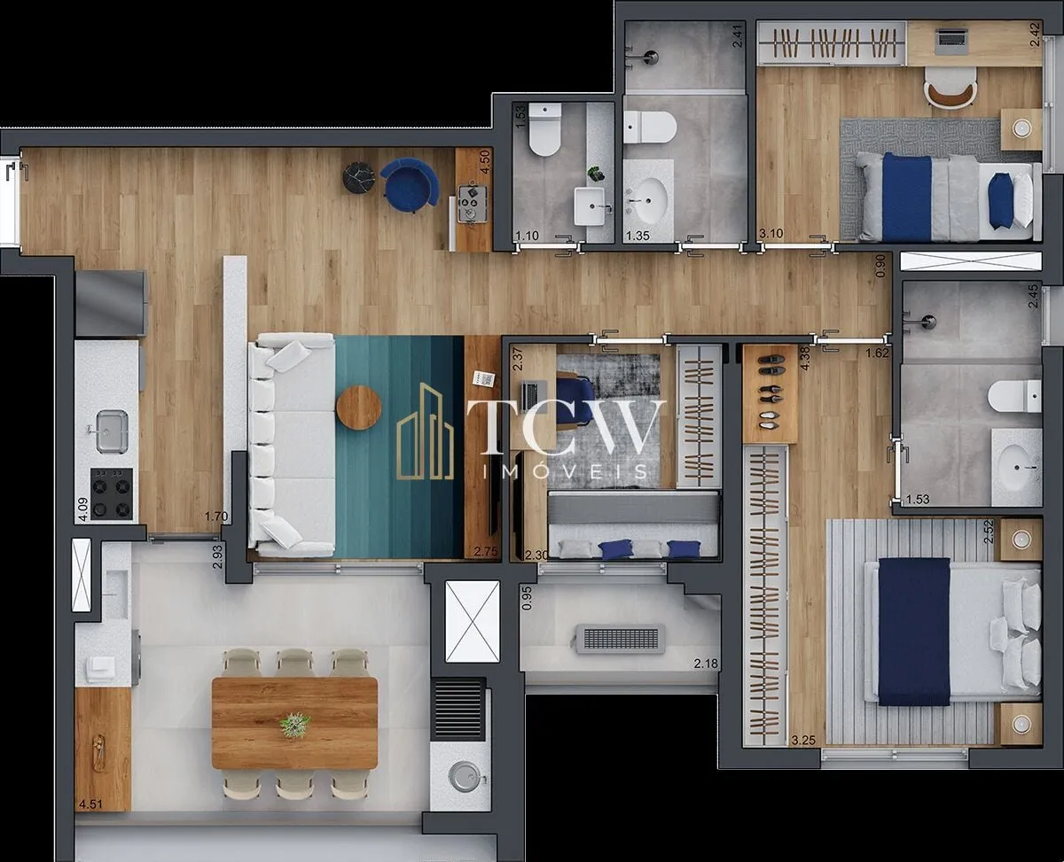 Imagem Apartamento à venda no bairro Brooklin - São Paulo/SP, Zona Sul