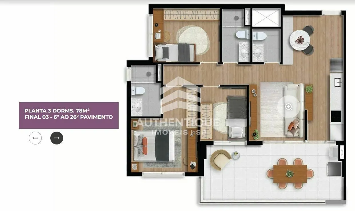 Imagem MODERN CAMPO BELO - Apartamento à venda no bairro Brooklin - São Paulo/SP, Zona Sul