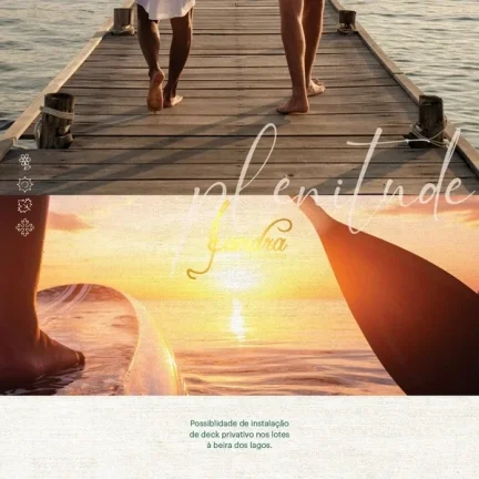 Imagem Lote Beira Lago Entrada 15%, saldo em 57x 6925,70 + 5 reforços anuais