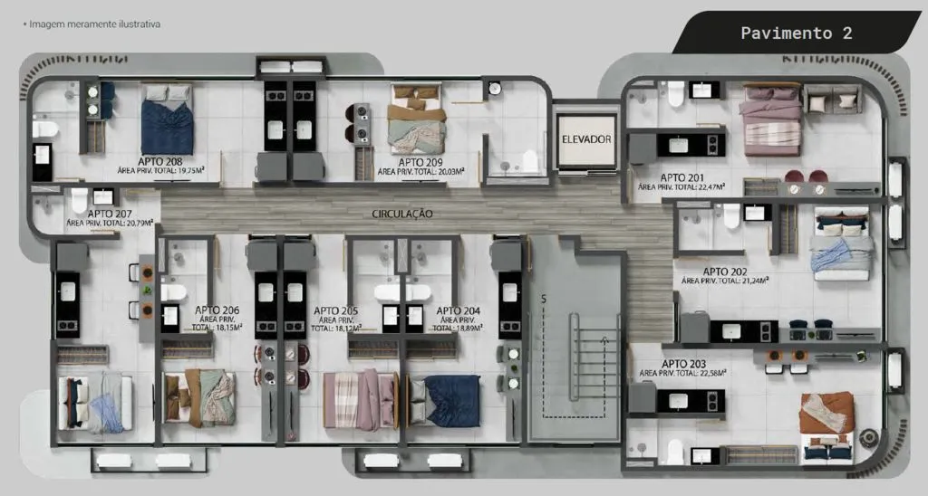 Imagem Flat à venda, 17 m² por R$ 329.999,00 - Jardim Oceania - João Pessoa/PB