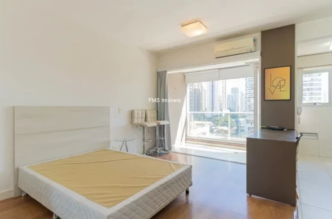 Foto do imóvel Studio para locação no Brooklin com 1 suíte, 1 banheiro, 1 vaga, 33m².