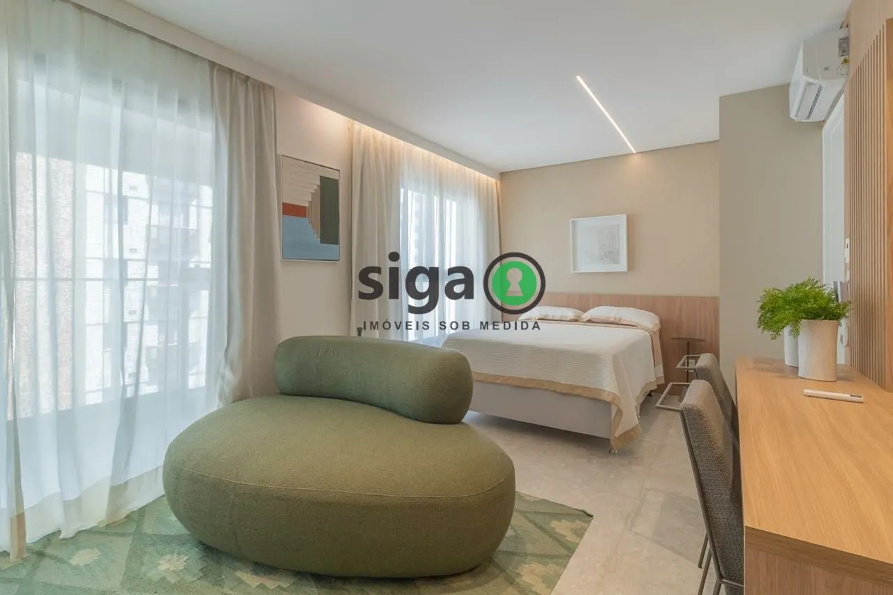 Imagem Apartamento 38m² mobiliado para locação localizado no Jardins/SP