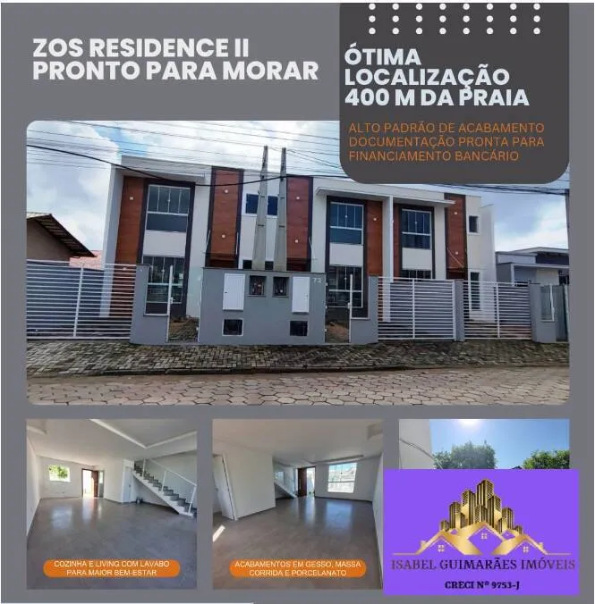 Lindo Sobrado Alto Padrão, 03 dormitórios uma suíte, Meia Praia Navegantes