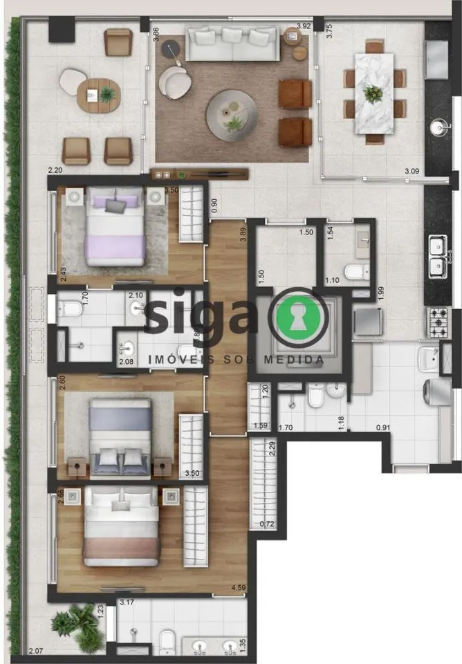 Imagem Apartamento para venda em Moema, São Paulo - SP