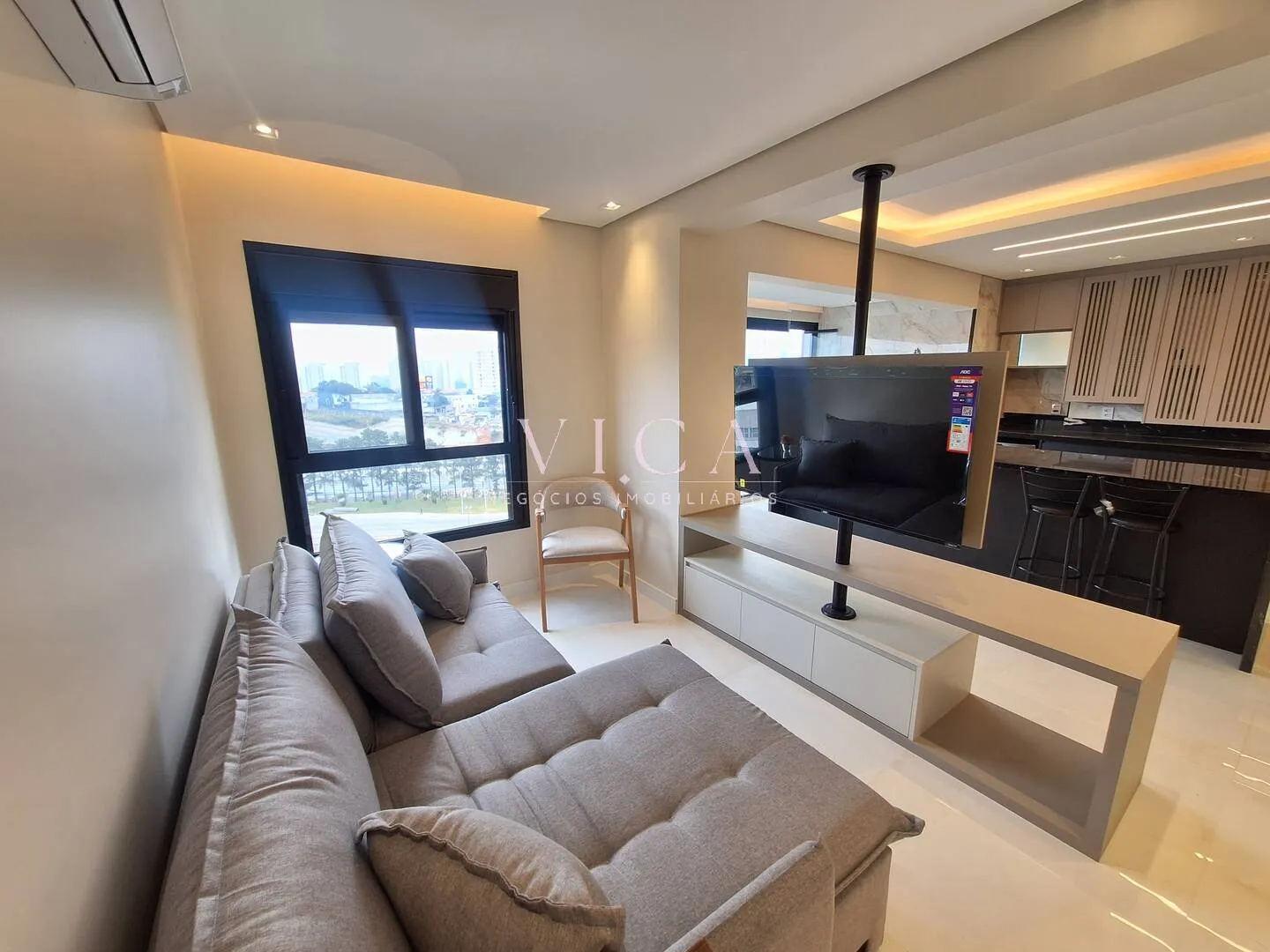 Imagem Apartamento mobiliado com 86m² -2 suítes - aluguel por R$ 6.000 -Barueri/SP