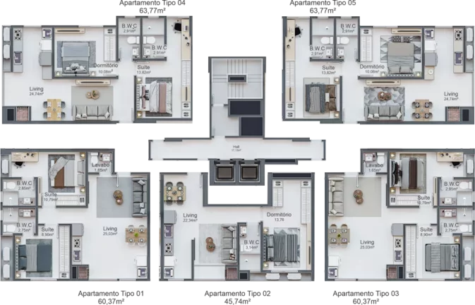 Imagem Celebration Residence - Apartamento à venda no bairro Morretes - Itapema/SC