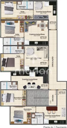 Imagem Apartamento com 1 quarto, Itajubá - Barra Velha