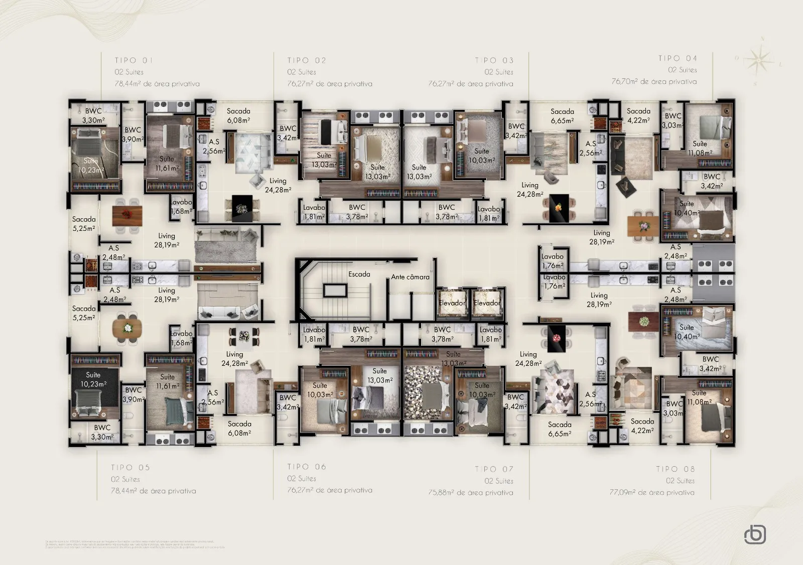 Imagem Apartamento à venda com 76.7m2 por R$ 945.000,00