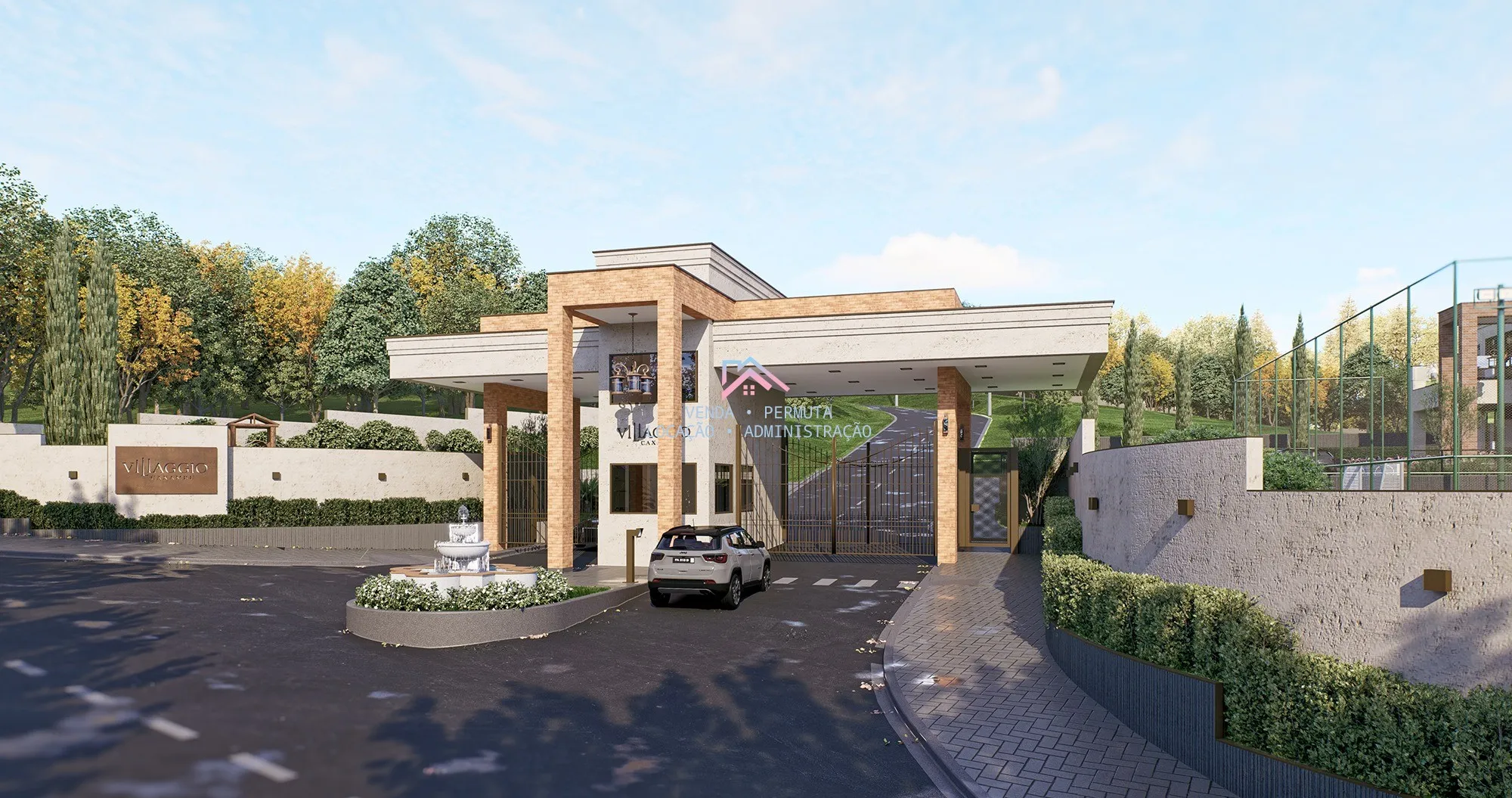 Imagem Terrenos à venda condomínio Villaggio Caxambu - Lotes à partir 1000 m2 - Bairro Caxambu - Jundiaí -