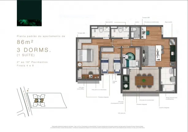 Imagem Apartamento com 3 Quartos à Venda, 123 m² em Vila Sofia - São Paulo