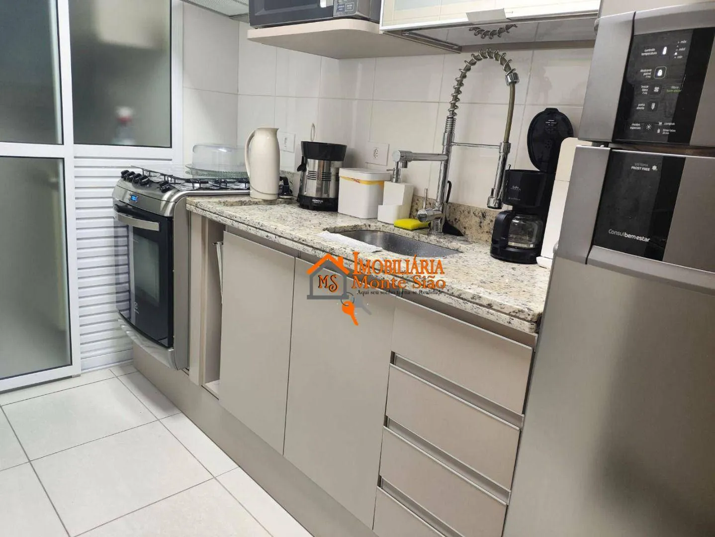 Imagem Apartamento a venda com 61m² com 2 quartos, 1 suíte, 1 vaga coberta e varanda gourmet - Jardim Aida