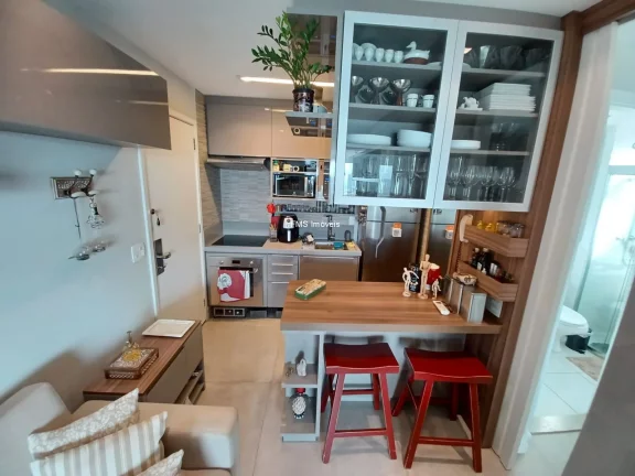 Imagem Apartamento para venda ou locação no Brooklin Paulista, São Paulo-SP: 1 quarto, 1 sala, 1 banheiro, 1 vaga de garagem!