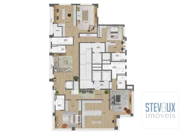 Imagem Cobertura duplex maravilhosa de 688m² com uma vista incrível de São Paulo.