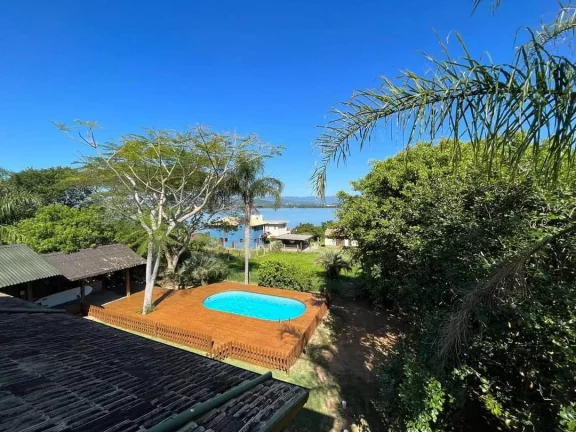Imagem Casa mobiliada com vista espetacular para Lagoa de Ibiraquera - Ponta da Piteira, em Imbituba-SC.