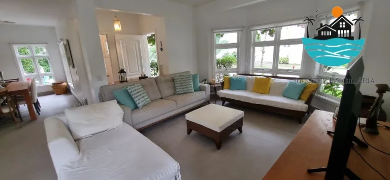 Imagem Aluguel Juquehy Condomínio - Casa em Juquehy com 4 dormitórios, 2 suítes, 150m da praia - Acomodação máx. 8-10 pessoas | Juquehy Imobiliária.