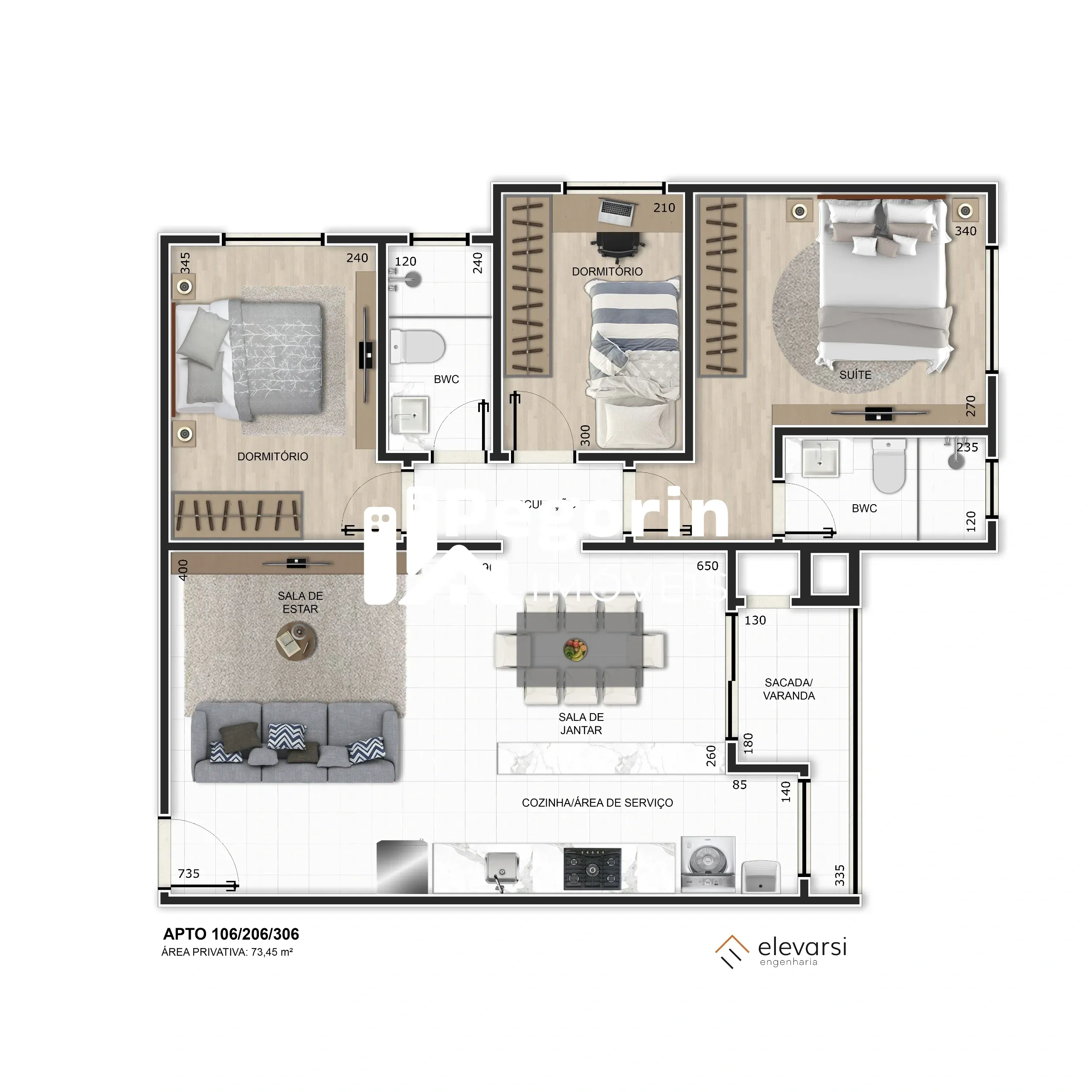 Imagem Apartamento à venda com 3 quartos e churrasqueira em Centro, Pinhais