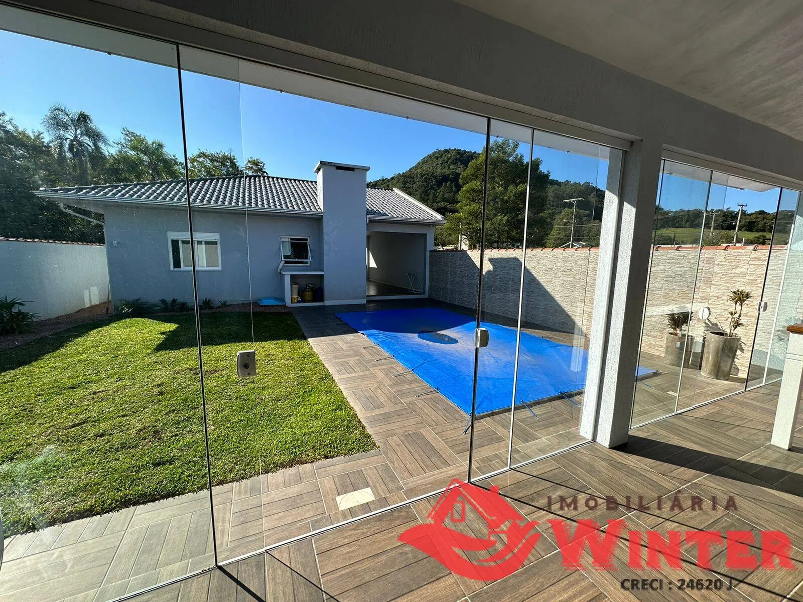 Imagem Linda casa térrea com 116,00m² + Quiosque de 50,00m² em Bom Princípio.