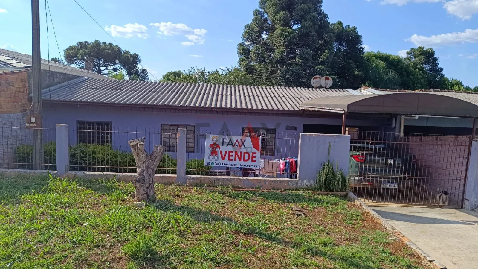 Foto do imóvel Ótima Casa com amplo terreno, à venda no Bairro PRIMAVERA, GUARAPUAVA - PR
