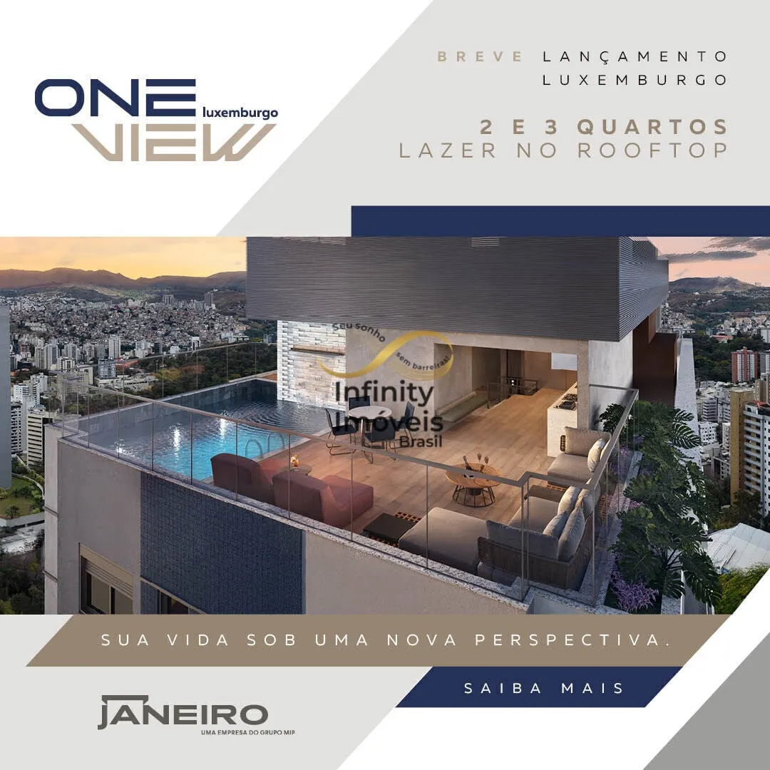 Imagem ONE VIEW - Apartamento à venda no bairro Cidade Jardim - Belo Horizonte/MG