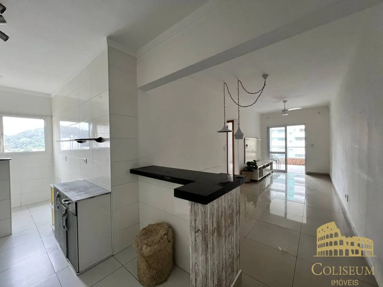 Imagem Apartamento com 2 dormitórios para alugar, 82 m² por R$ 3.500,00/mês - Canto do Forte - Praia Grande/SP