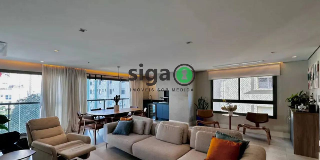 Imagem Apartamento de 141m2 à venda no Brooklin, com 03 suítes e 2 vagas