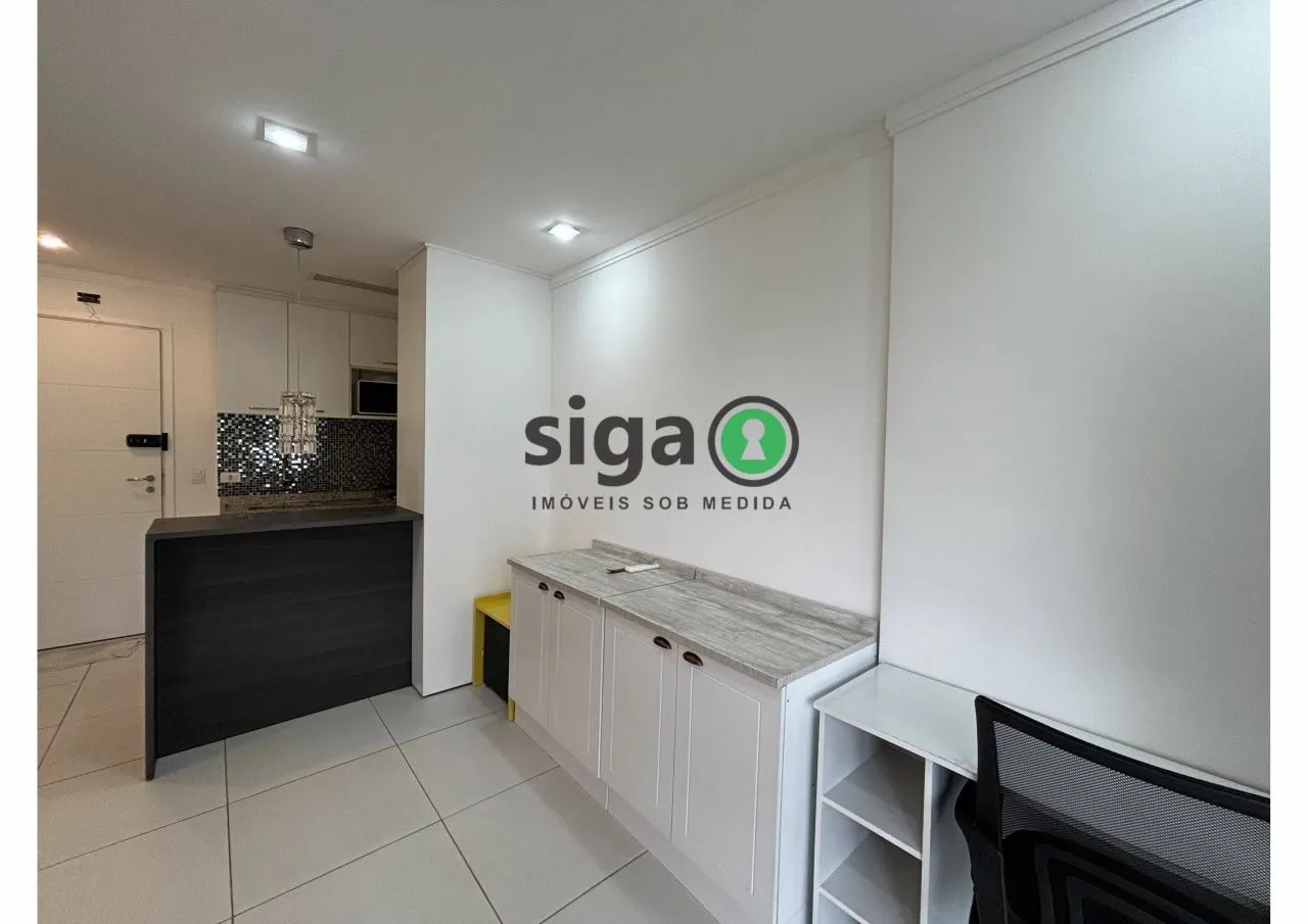 Imagem Studio mobibiliado de 33m², locação por R$ 3.197,00 - Panamby - São Paulo/SP