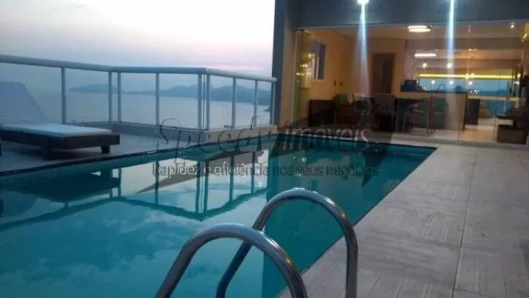 Imagem Cobertura em Santos com vista mar, Gonzaga 4 dormitórios.