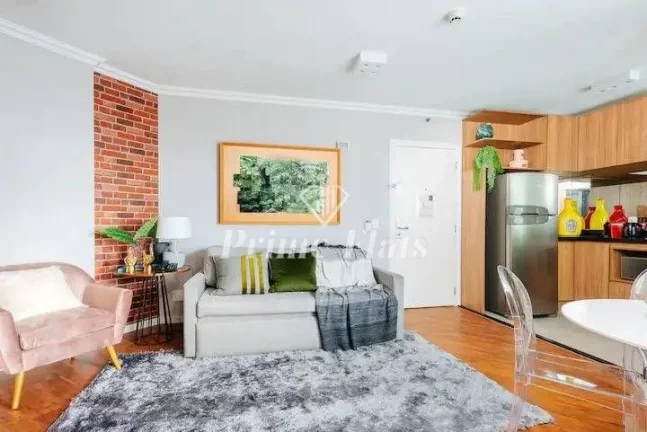 Imagem Flat disponível para venda no Bela Cintra Stay by Atlantica Residences, com 48,40m², 2 dormitórios e 1 vaga