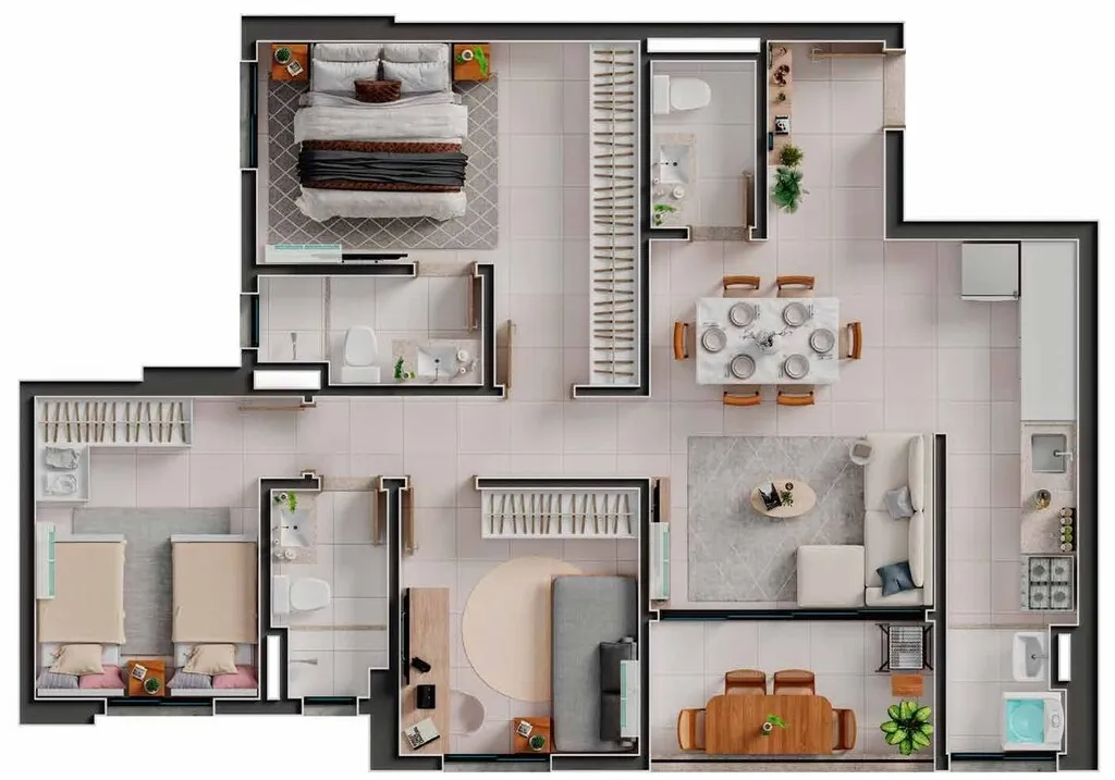 Imagem Apartamento à venda no bairro Parque Amazônia - Goiânia/GO