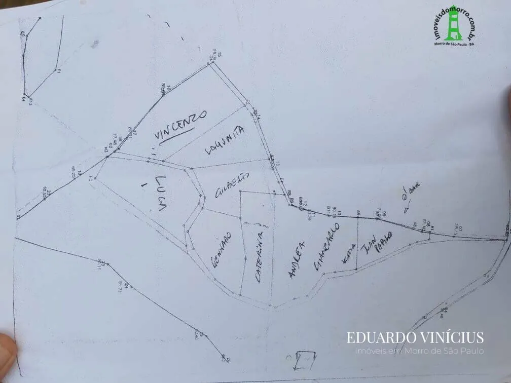 Imagem Jardim Botânico - Terreno com 1.874m² À Venda no Jardim Botânico em Morro de São Paulo