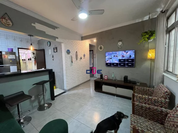 Imagem Apartamento com 3 dormitórios à venda, 90 m² por R$ 490.000,00 - Aparecida - Santos/SP
