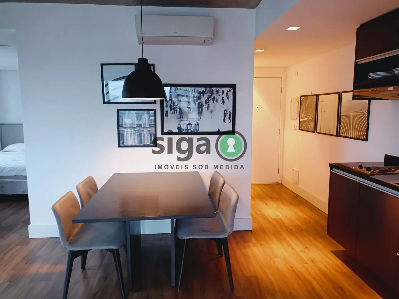 Foto do imóvel Apartamento Mobiliado com 1 quarto, 2 banheiros e 1 vaga para alugar no Brooklin