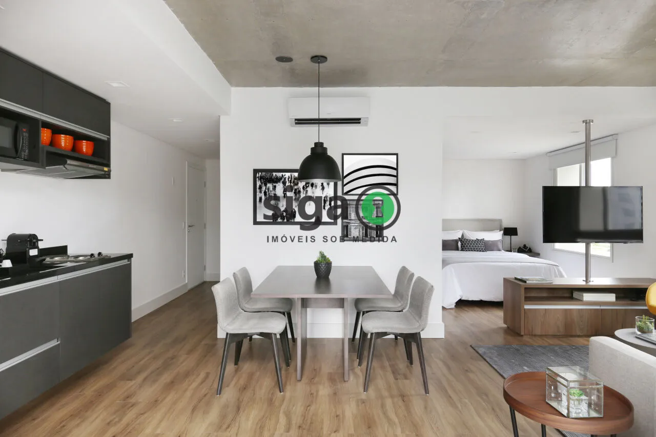 Imagem APATAMENTO MOBILIADO PARA VENDA NO BROOKLIN COM 1 DORMITORIO