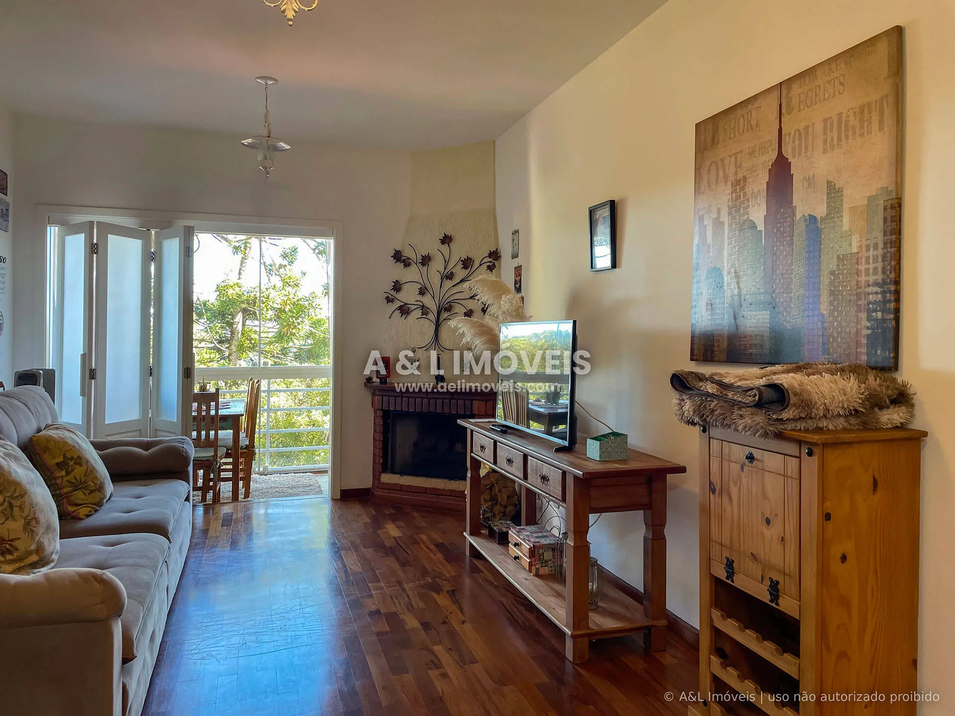 Imagem Apartamento 74,82 m² em Campos do Jordão | Lareira | Vista Verde