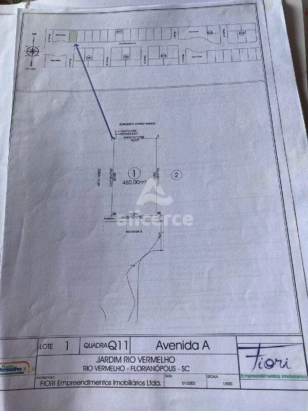 Imagem Terreno à venda com , 450m² em São João do Rio Vermelho Florianópolis