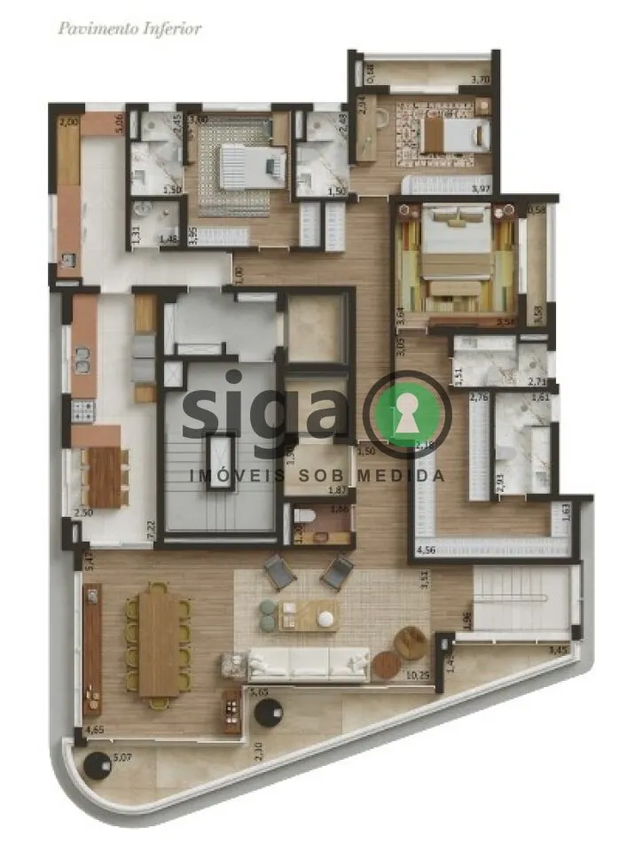 Imagem Cobertura Duplex a Venda em Pinheiros de 402 m² com 4 suítes e 4 vagas - São Paulo