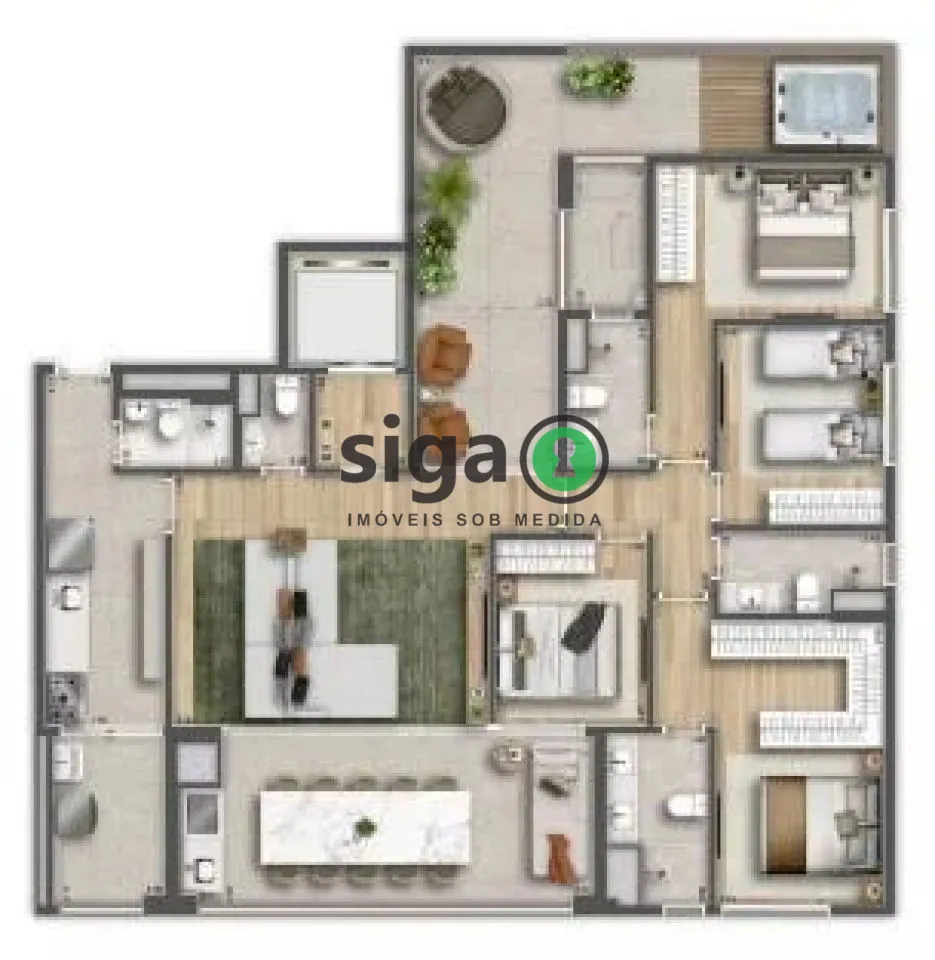 Imagem Apartamento Garden a venda com 3 suites e 2 vagas na Vila Clementino - SP