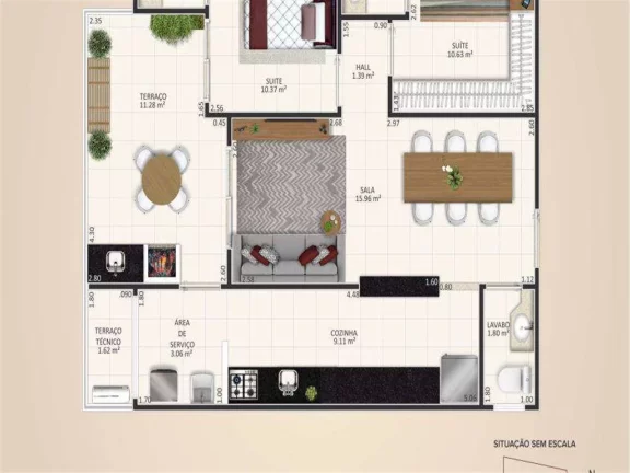 Imagem Apartamento com 2 dorms, Aviação, Praia Grande - R$ 616 mil, Cod: 379