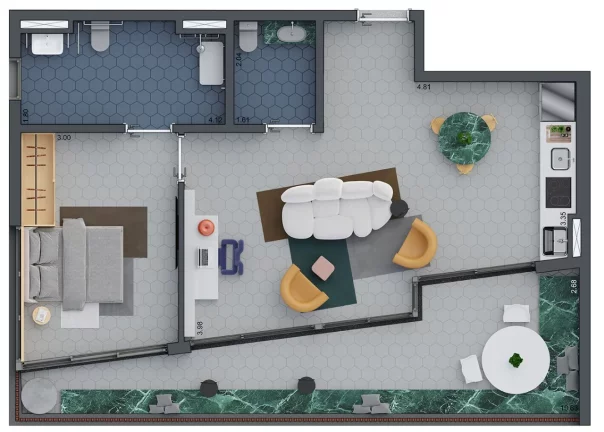 Imagem PRADO PAULISTA - SETIN - Studio 41m² NR, no coração de SP, próximo da Av. Paulista!!