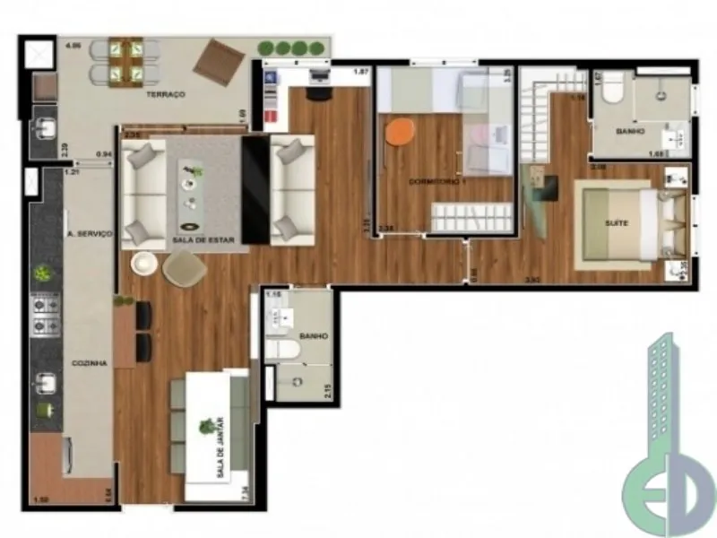 Imagem Apartamento com 3 quartos a venda em São Caetano do Sul SP, apartamento em São Caetano do Sul, apartamento 3 dormitórios em São Caetano do Sul SP