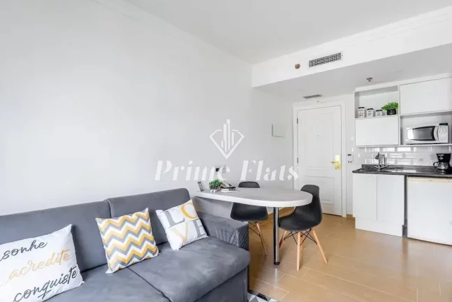 Imagem Flat disponível para venda no Mercure São Paulo Pinheiros Hotel, com 28m², 1 dormitório e 1 vaga