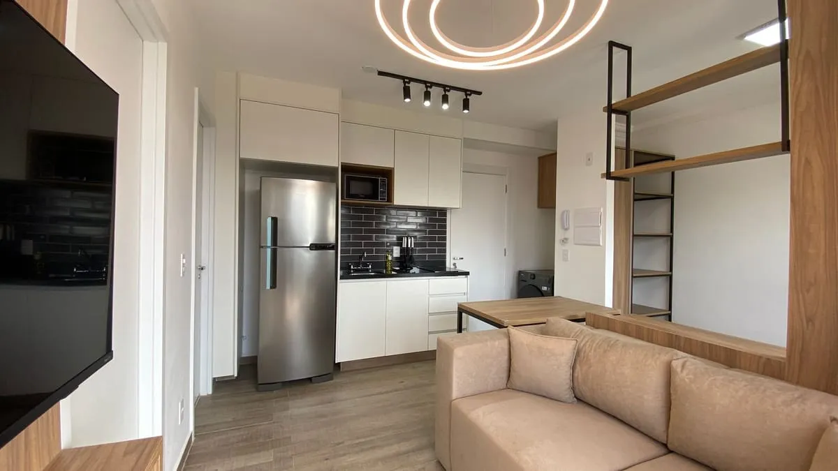 Imagem Apartamento com 1 Quarto para alugar, 37m² - Santo Amaro