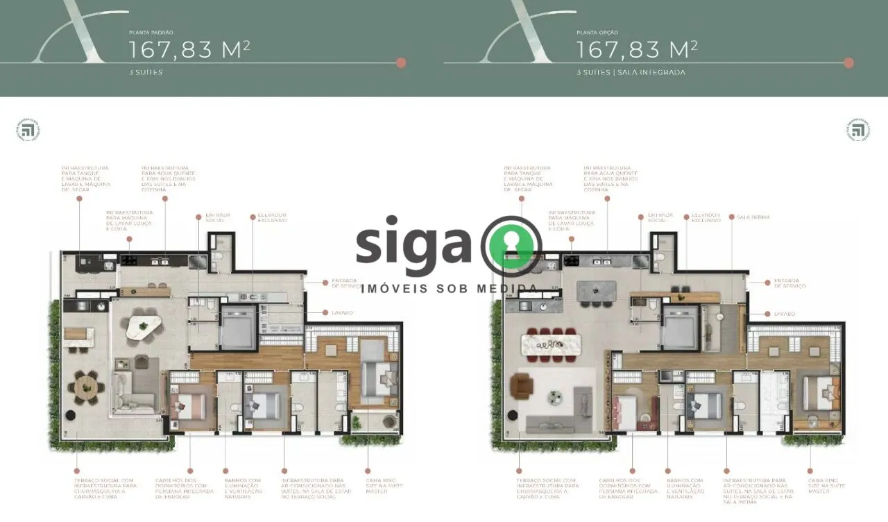 Imagem Apartamento para venda no Alto de Pinheiros 03 suítes, São Paulo - SP
