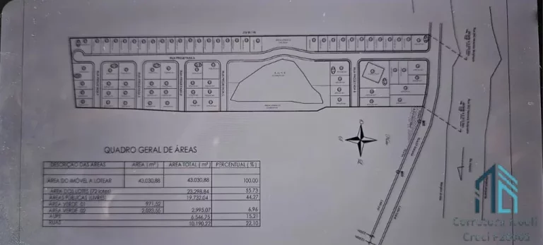 Imagem Terreno para loteamento em condomínio fechado, estrada asfaltada, em Guaramirim SC
