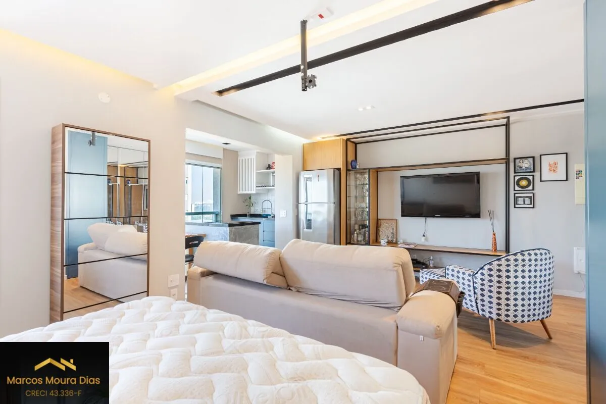 Imagem Apartamento Mobiliado à venda com 1 dormitório e 1 vaga na Vila Leopoldina - Portaria 24 hs, Edifício com Lazer e Gerador