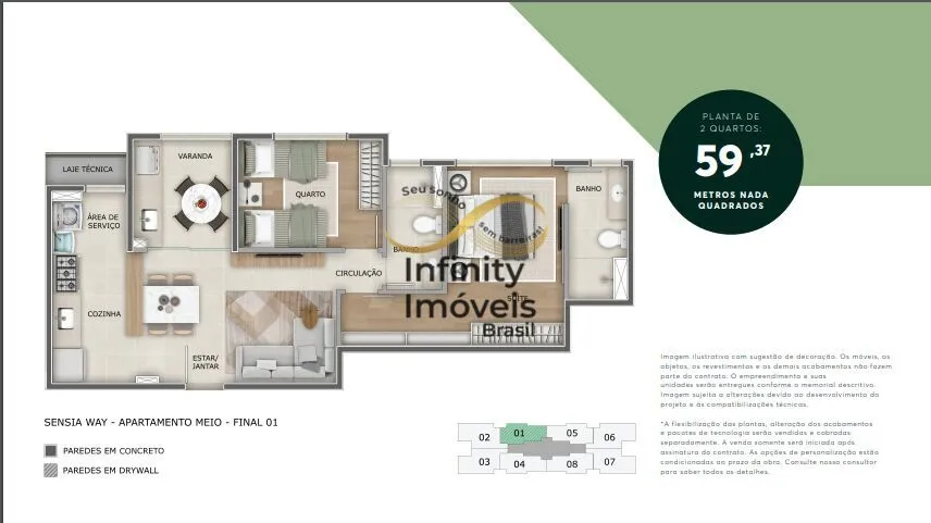 Imagem SENSIA WAY ESTORIL - Apartamento à venda no bairro Estoril - Belo Horizonte/MG