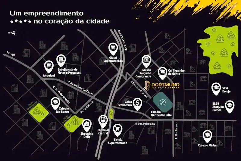 Imagem Apartamento com 3 Quartos à Venda, 88 m² em Comerciário - Criciúma